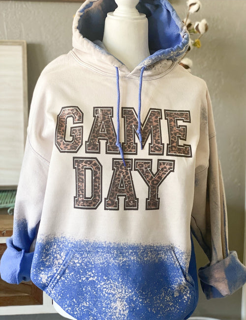 Football Leopard Bleached Hoodie