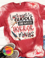 Horror Movies Halloween True crime horror bleached murder spooky tshirt