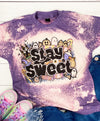 Stay Sweet Kids Halloween Bleached T-shirt
