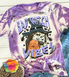 Bad Witch Vibes Halloween Bleached Bella Canvas Tshirt