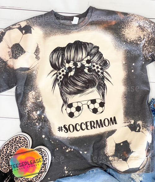 Soccer Mom Bleached Sweatshirt