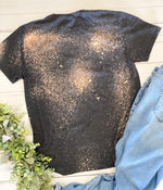 Basketball Mom Serape Bleached Unisex Tshirt Acid Wash Stencil Sleeve Tee
