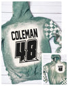 Green Race Hoodie Personalized Pocket Racing Bleached Hoodie Dirt Track Motocross Dirt Bike Car Truck Checkered Flag Race Sports Outfit