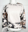 Blank Cowhide Sweatshirt Bleached Cow Shirt Acid Wash Blanks