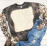 Leopard Bleached blank sweatshirt