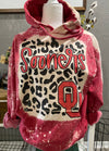 Oklahoma Sooners Sweatshirt Bleached Crewneck Sweatshirt