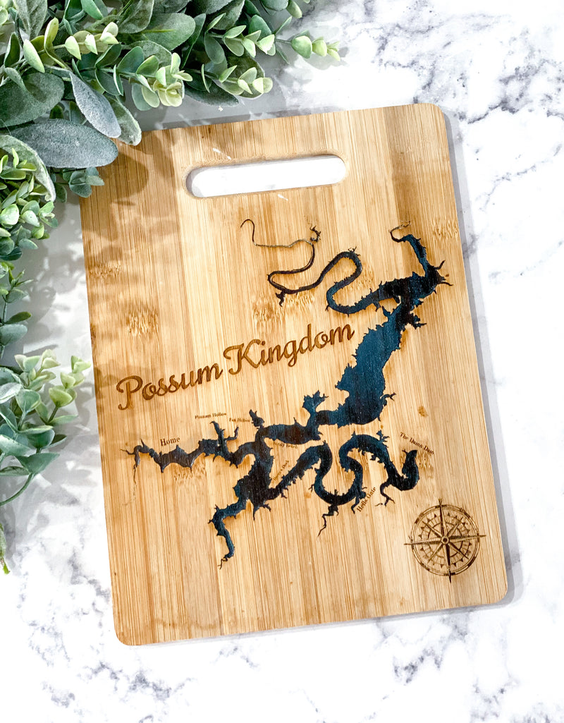 Epoxy Possum Kingdom Lake Cutting Board Gift, Bridal Gift, Housewarmin –  Teeseplease