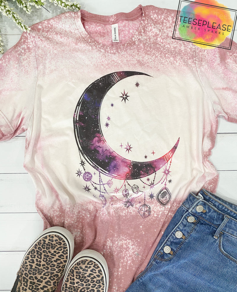 Acid Wash Moon Dreamcatcher Tshirt