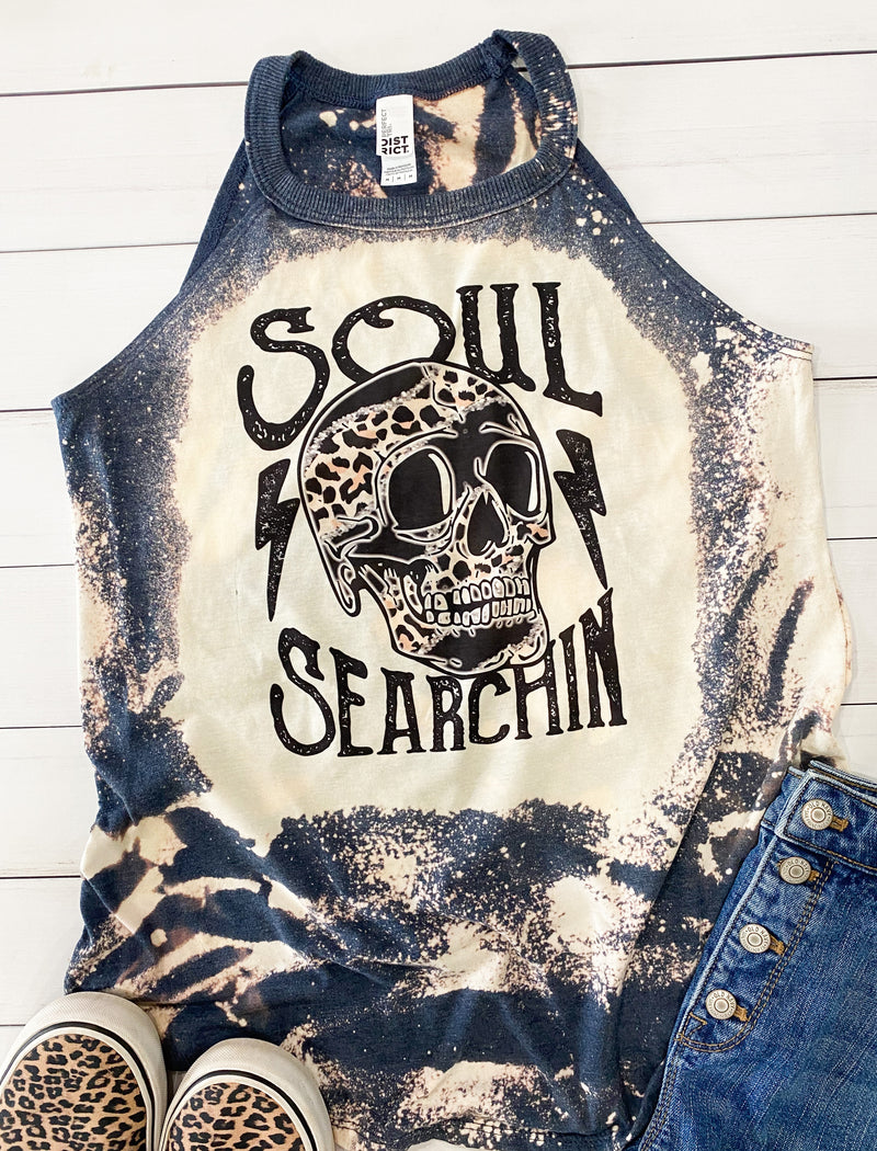 Soul Searchin Bleached Rocker Tank