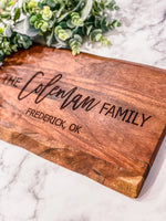 Personalized Family Cutting Board, Charcuterie board